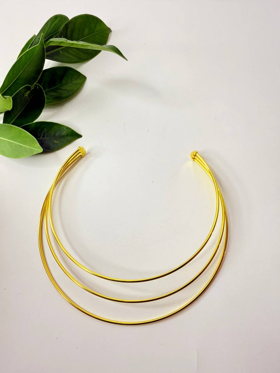 Golden Bracelet with a Modern Open Design ✨💛